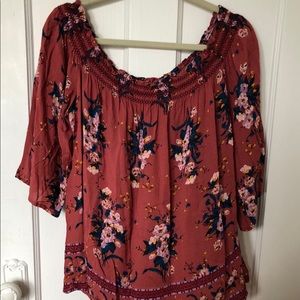Floral Off the Shoulder Top